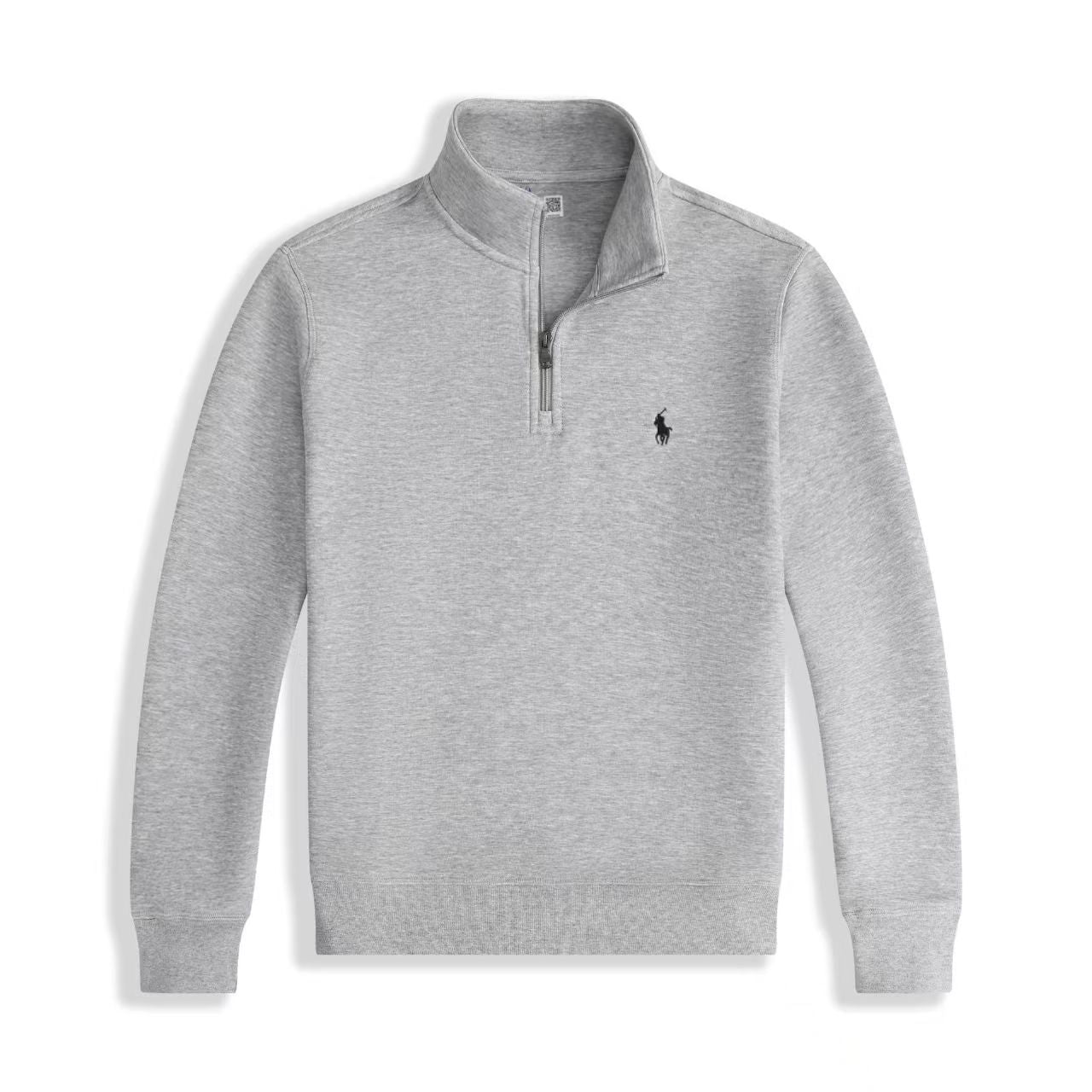 Ralph Lauren Luxus-Jersey-Pullover mit Viertelreißverschluss