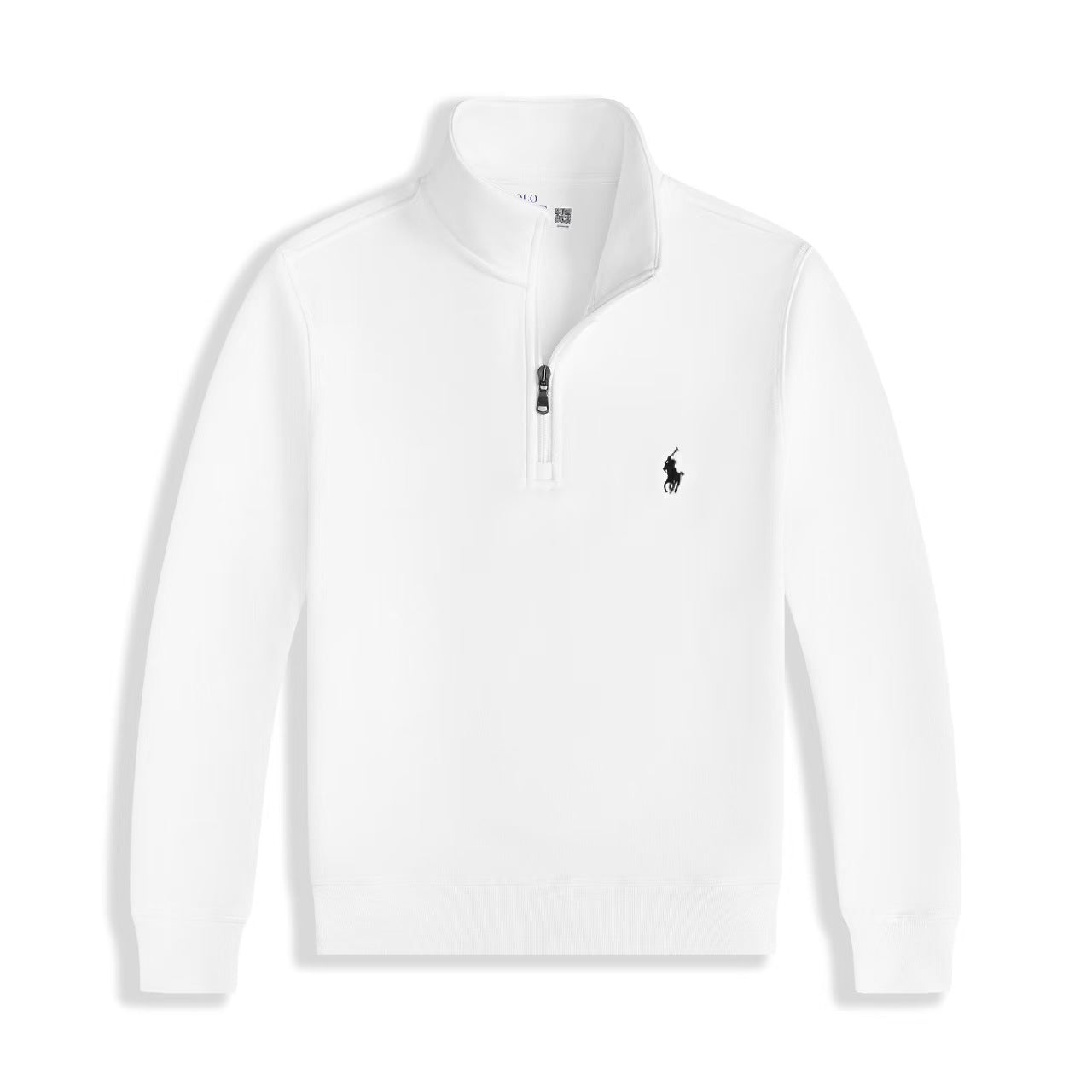 Ralph Lauren Luxus-Jersey-Pullover mit Viertelreißverschluss