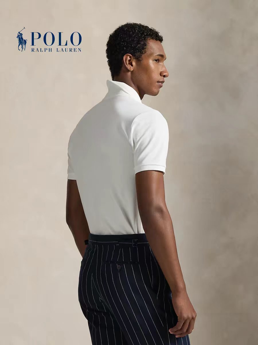 Men's Custom Slim FitMesh Polo Shirt