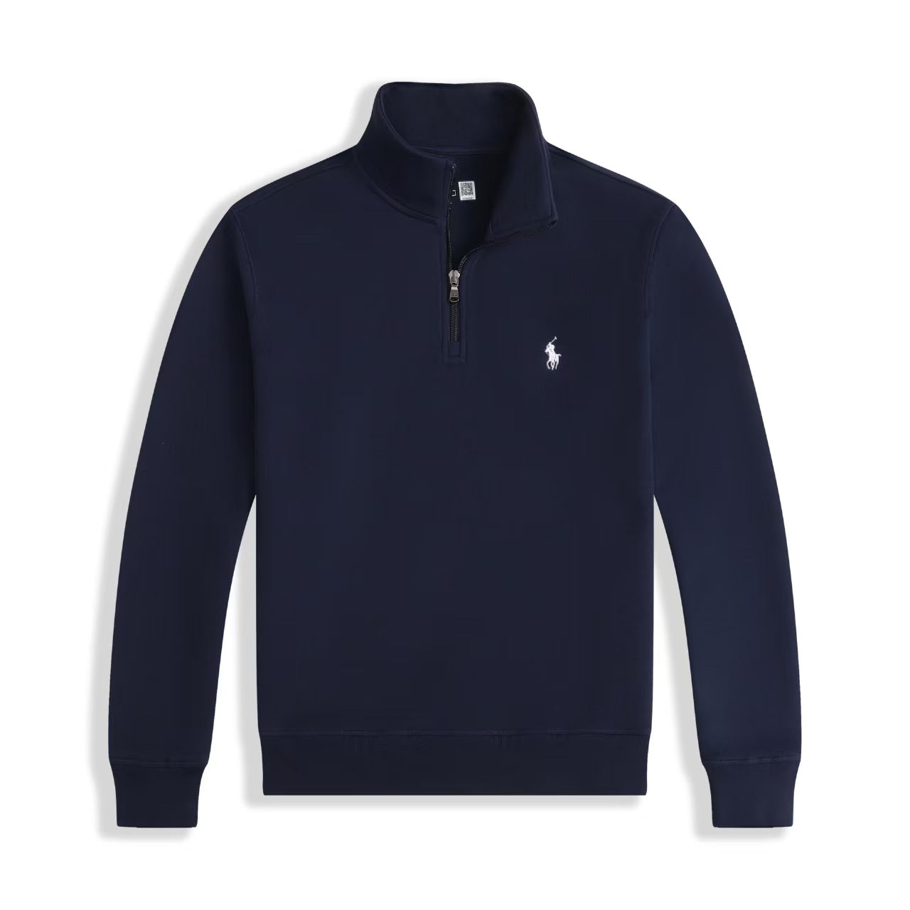 Ralph Lauren Luxus-Jersey-Pullover mit Viertelreißverschluss
