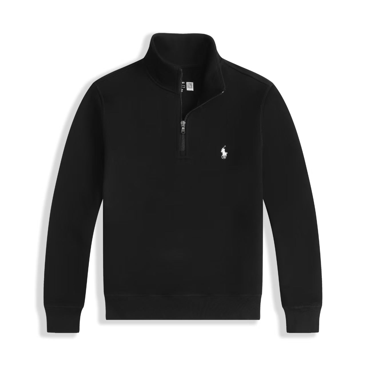 Ralph Lauren Luxus-Jersey-Pullover mit Viertelreißverschluss