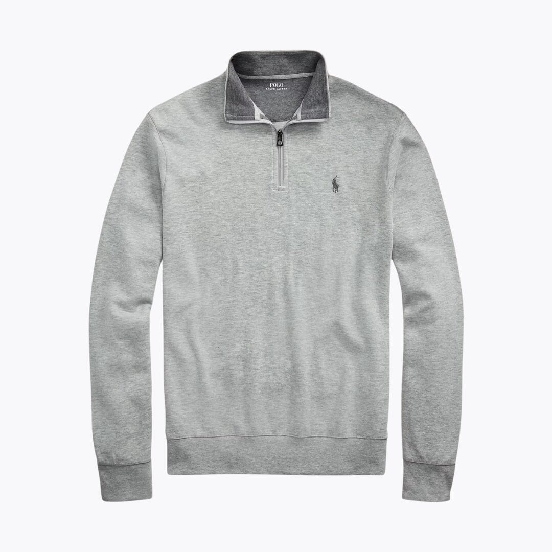 Ralph Lauren Luxus-Jersey-Pullover mit Viertelreißverschluss