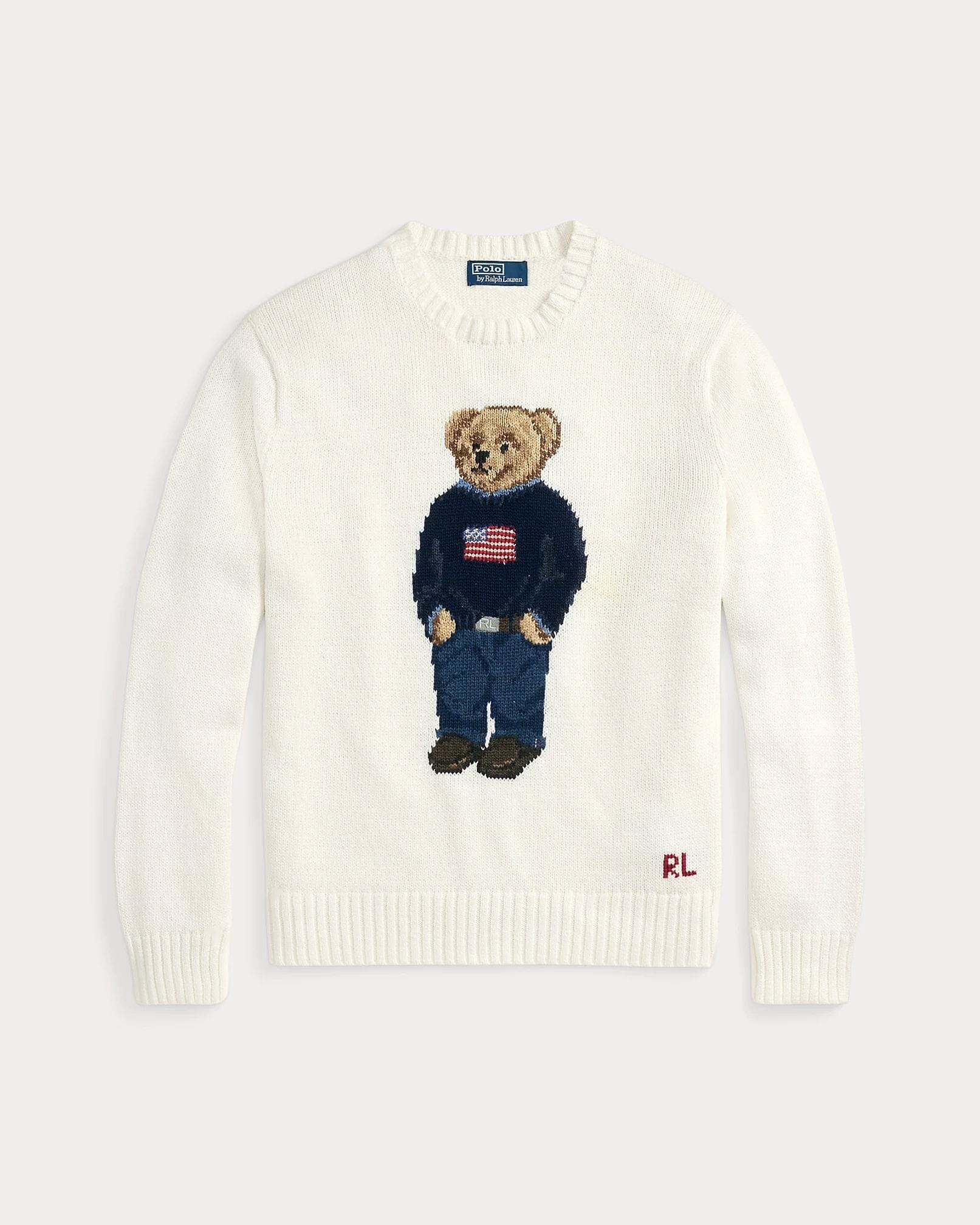 Ralph Lauren Polo Bear Baumwoll-Leinen-Pullover