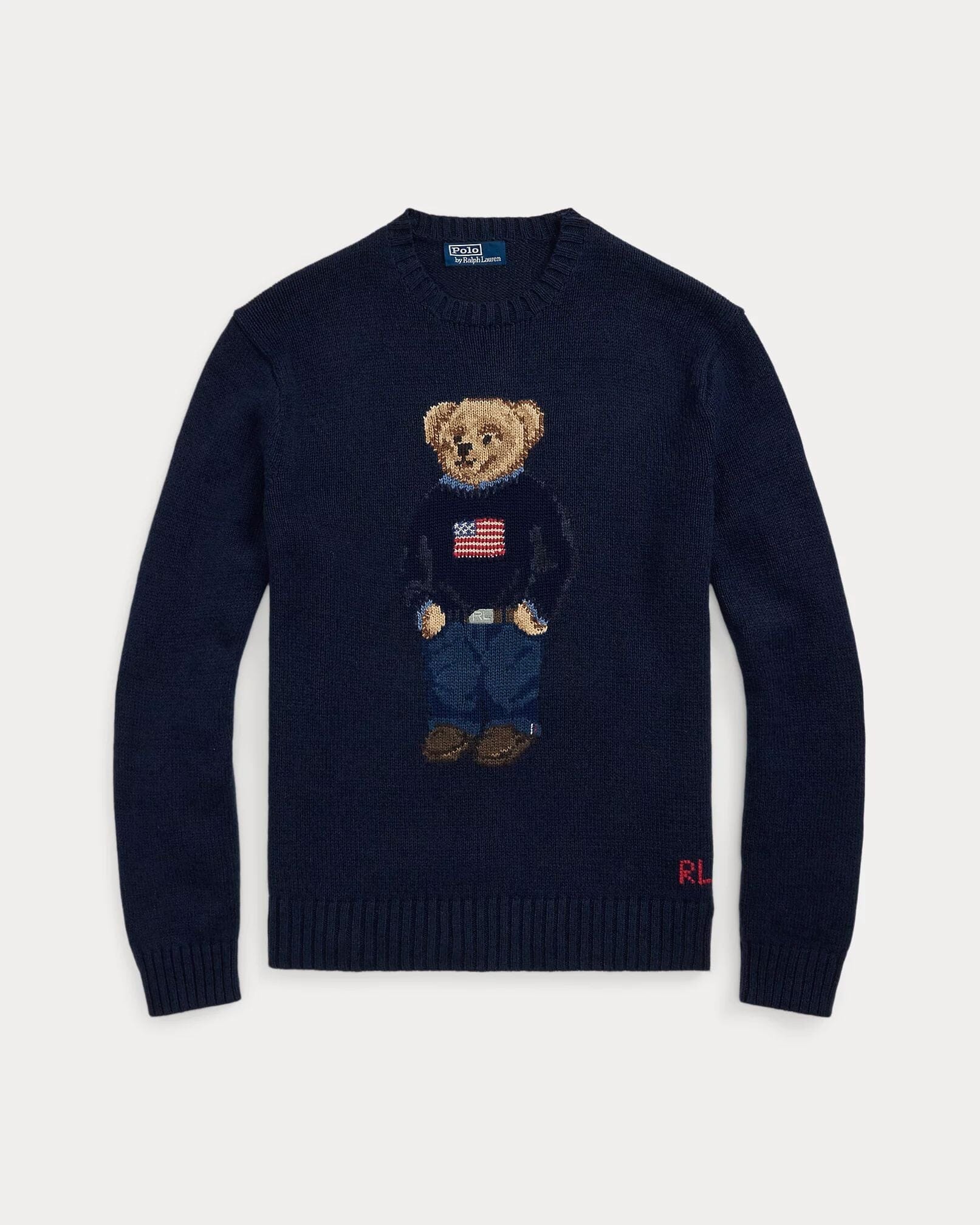 Ralph Lauren Polo Bear Baumwoll-Leinen-Pullover
