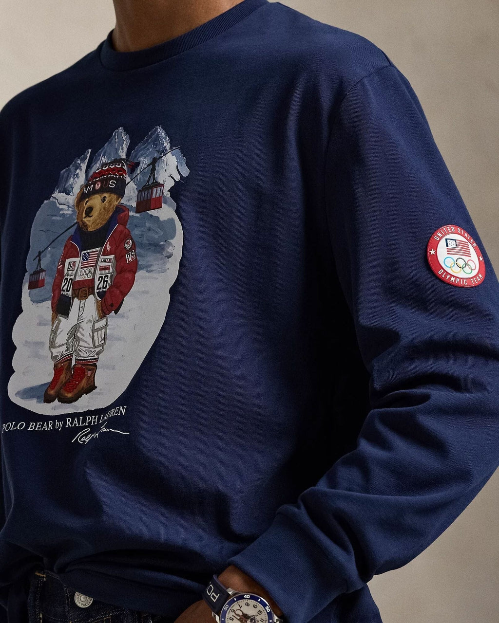 Ralph Lauren Team USA Polo Bär T-Shirt