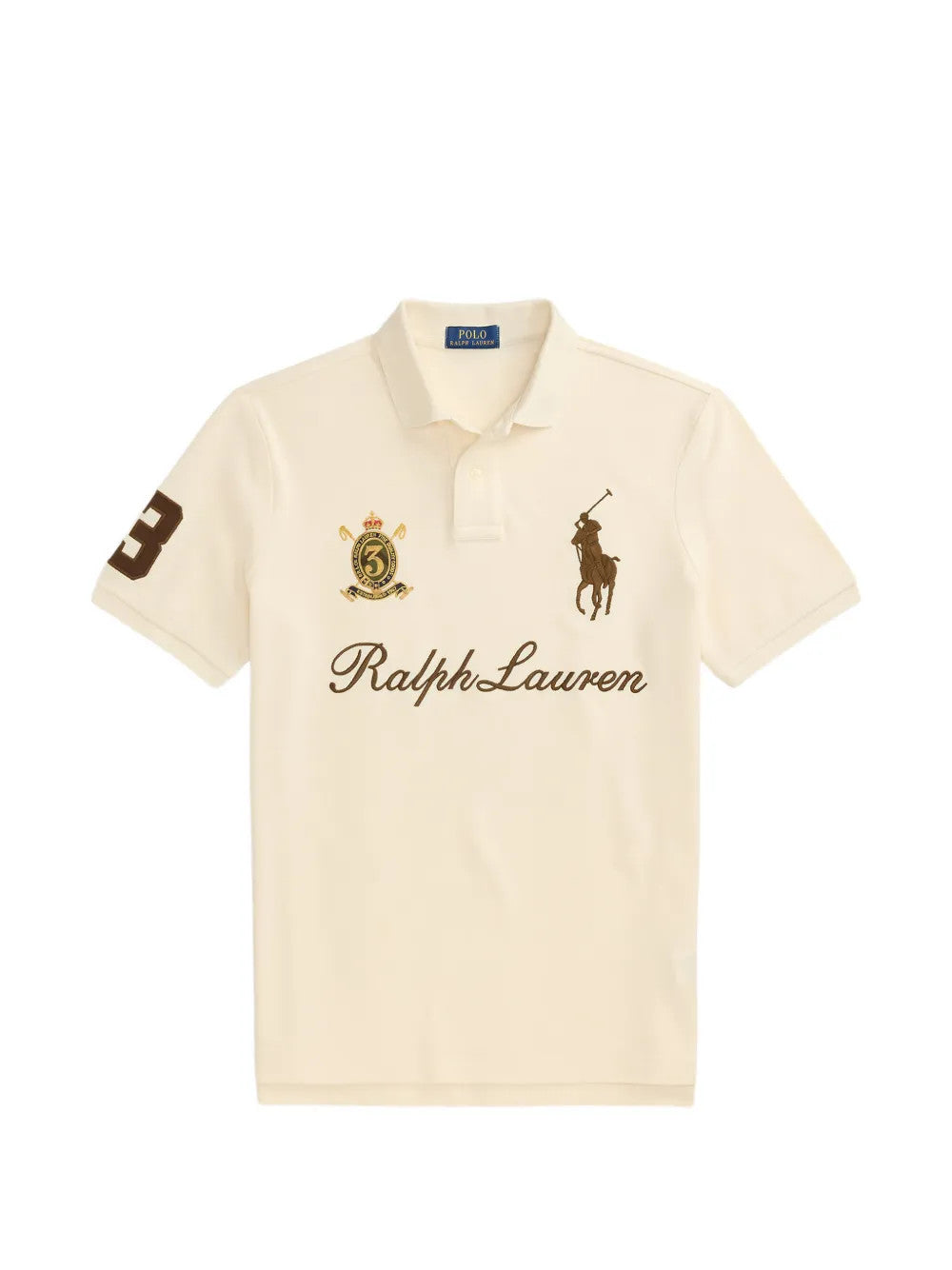 POLO RALPH LAUREN - Men Basic Mesh Script Embroidered Short-Sleeve Polo Shirt